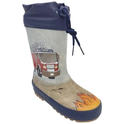 Abbildung von MAXIMO Gummistiefel &quot;Feuerwehr&quot; Fotoprint, gepatcht, Stulpe, Jerseyfutter