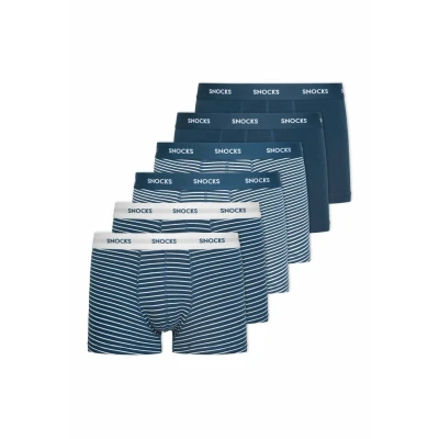 Abbildung von Snocks 6 PACK Panties, Herren, Größe: XXL, Blaue streifen