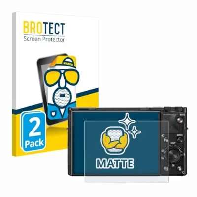 Abbildung von BROTECT Entspiegelungs Schutzfolie für Sony Cyber Shot DSC RX100 VII (2 Stück) Matte Displayschutz Folie, Anti Reflex, Fingerprint
