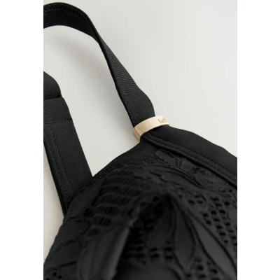 Abbildung von Next Bright Floral Shape Enhancing Badeanzug, Damen, Größe: 46, Black lace