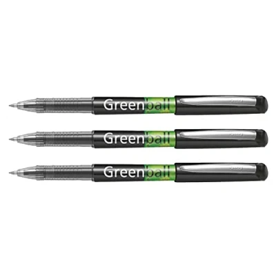 Abbildung von 10 x Pilot Tintenroller Greenball 0,5 schwarz
