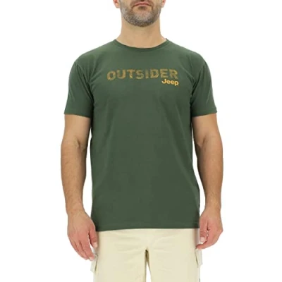 Abbildung von JEEP O102737 E950 J Herren T Shirt Outsider Großer Aufdruck Karte J23S Rifle Green/Nacho Ye S
