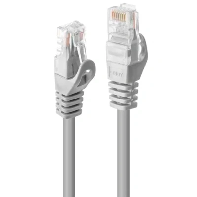 Abbildung von Lindy 48403 Netzwerkkabel Grau 2 m Cat5e U / UTP (UTP), 3 Stück