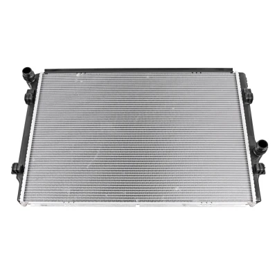 Abbildung von VEMO V10 60 0054 Kühler, Motorkühlung Aluminium 650 433 32 ohne Rahmen Kühlrippen gelötet VOLKSWAGEN: Golf 7 Schrägheck, Variant