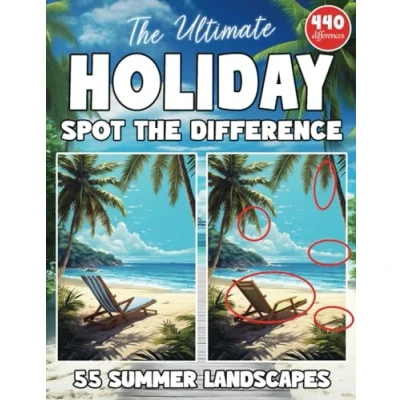 Abbildung von the Ultimate Spot Difference for Adults Summer Holiday Edition: Full Color Landscape Picture Puzzles (Spot : Large Print in Color)