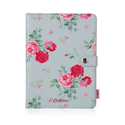 Abbildung von VQ Universale Hülle für 9 bis 10 Zoll Tablet Ständer Folio mit 3 verstellbaren Winkeln und Antike Rose Designer Druck von Cath Kidston