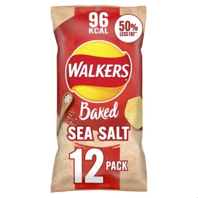 Abbildung von Walkers Ofengebackene Meersalzchips 12 x 22 g, rot