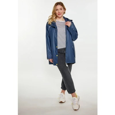 Abbildung von SCHMUDDELWEDDA Damen Curvy Regenmantel 42/44 / Marine 100% Polyester