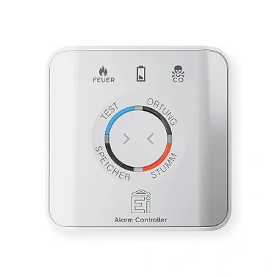 Abbildung von Ei Electronics Ei450 Alarm Controller, Fernbedienung für funkvernetzte Rauch , Hitze und Kohlenmonoxidmelder, Warnmelder Zubehör mit Batterie 10 Jahre, weiß