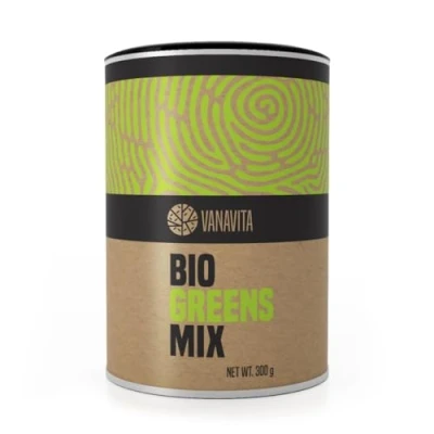 Abbildung von Vanavita BIO Greens Mix Superfood Pulver mit 11 Superfoods, hoher Proteingehalt, Ballaststoffquelle, unterstützt Muskelaufbau und Knochengesundheit, ohne GVO, Gluten Laktose