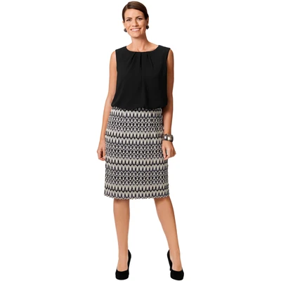 Abbildung von select! By Hermann Lange Blusenkleid mit Musterung