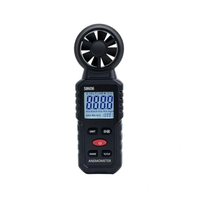 Abbildung von Mcbazel 3 in 1 Handheld Digital Anemometer Windmesser, Windmessgerät zur Messung der Windgeschwindigkeit, Temperatur, Windchill für HAVC, Drohne, Segeln, Angeln