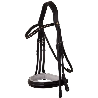 Abbildung von BR Bar und Trense Bridle Wendover Full / Weiß Schwarz