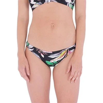 Abbildung von Hurley Damen Flora Revo Moderate Bikini Bottoms, Creme, XS