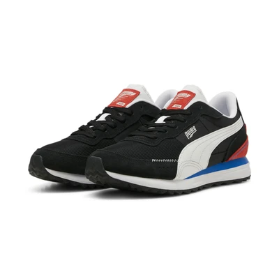 Abbildung von Puma ROAD Rider Unisex Sneaker low, Größe: 36, Black/white Leder und textil