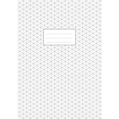 Abbildung von Isometrieblock DIN A4 Isometrie Zeichenbuch: Isometrisch 3D Zeichnen 110 Seiten Dreieck Matrix 1/4 Zoll Gleichseitig Weißes Papier Softcover Buch