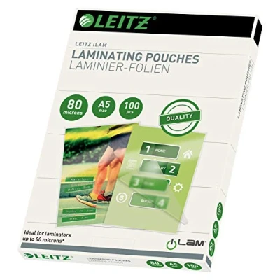 Abbildung von LEITZ Laminierfolien glänzend 80 mikron A5