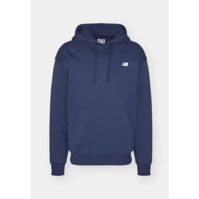 Abbildung von New Balance Sport Essentials Small LOGO Brushed Hoodie Sweatshirt, Herren, Größe: XL, Navy