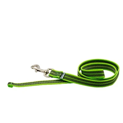 Abbildung von Gummierte Leine ohne Handschlaufe grün, 100 cm (1 m)