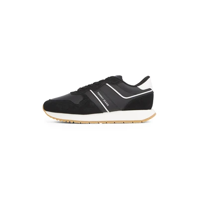 Abbildung von Tommy Jeans Retro Runner Sneaker low, Damen, Größe: 39, Black Schuhe