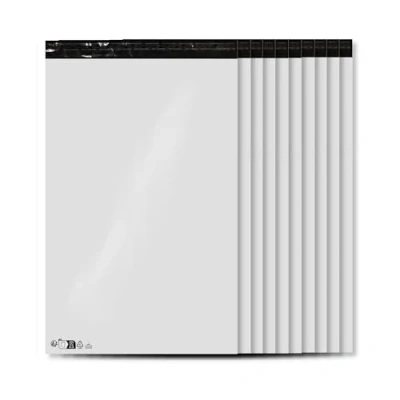 Abbildung von 10 opaken weißen Plastikumschläge 450 x 550 mm, unverletzlich Mailer und wasserdicht