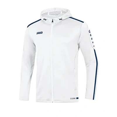 Abbildung von JAKO Damen Kapuzenjacke Striker 2.0, weiß/marine, 34, 6819