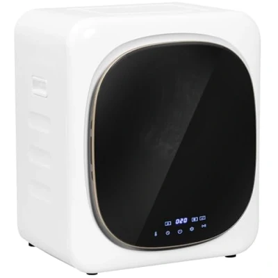 Abbildung von HOMCOM Mini Ablufttrockner 4 kg Wäschetrockner mit Desinfektion, Desodorierung, Smart Mode, 800W wandmontierbar Trockner LED Touch Screen, Temperaturen und 6 Timer, für Wohnung, Haus, Weiß