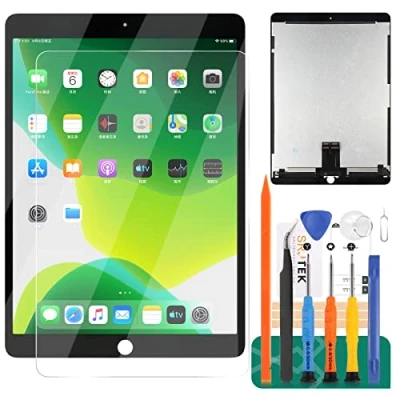 Abbildung von Ersatz LCD Display für iPad Air 3 2019, 10,5 Zoll (26,7 cm), A2153, A2123, A2152, Touch Digitizer, Glasscheibe, komplettes Montage Reparaturteil Set (schwarz)
