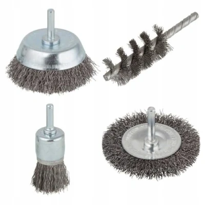 Abbildung von Wolfcraft Drahtbürste Drahtbürsten Set 6 mm 4 teilig