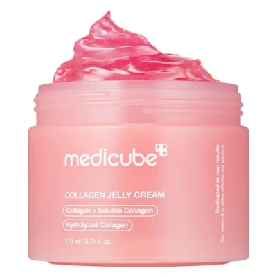 Abbildung von Medicube Gesichtspflege Collagen Jelly Cream 110ml Straffende Feuchtigkeitspflege mit 98% Hydrolysiertem Kollagen, Niacinamid, Squalan, Korean Skincare