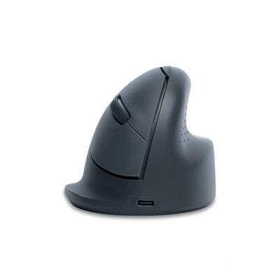 Abbildung von R Go HE Basic Ergonomische Maus, Bluetooth 5.0, Wiederaufladbare mit Type C/A, Vorbeugung Mausarm/Tennisarm, Vertikale Ergo Maus für Windows/Mac/Linux/Android, 1600DPI und 3 Tasten, Schwarz