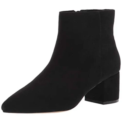 Abbildung von The Drop Jessi Stiefel mit Blockabsatz und Seitlichem Reißverschluss Damen Ankle Boot, Schwarz, Gr. 40 EU