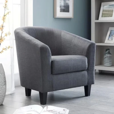 Abbildung von Julian Bowen Hugo Tub Chair, Schiefergrau