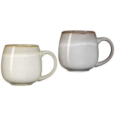 Abbildung von Ritzenhoff &amp; Breker Becher &quot;Hygge&quot;, (Set, 2 tlg.), teilig, Reaktivglasur, jedes Stück ein Unikat, 475 ml
