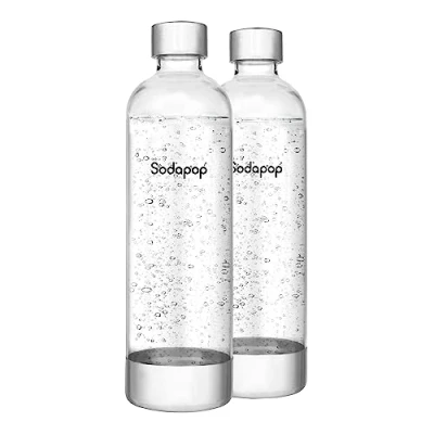 Abbildung von Sodapop Wassersprudler Flasche PET Flaschen 0,85L 2er Set für Cooper, (Set, 2 tlg., 2x Flasche), geruchs und geschmacksneutral