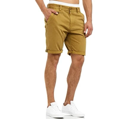 Abbildung von Indicode Herren Cuba Chino Shorts mit 5 Taschen Bermuda f. Männer Amber XL
