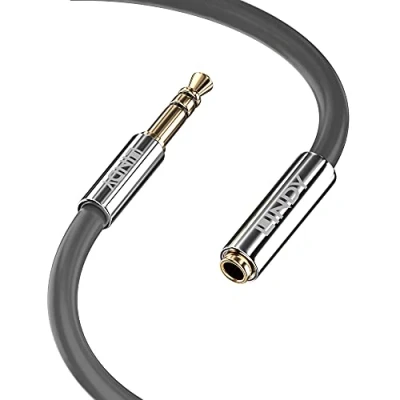 Abbildung von LINDY Verlängerungskabel 3.5mm Cromo line 5m Anthrazit