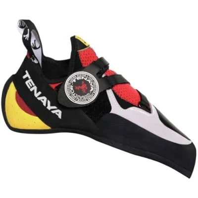 Abbildung von Tenaya Iati Gelb Rot Präziser leistungsstarker Kletterschuh, Größe EU 38 Farbe Red Yellow