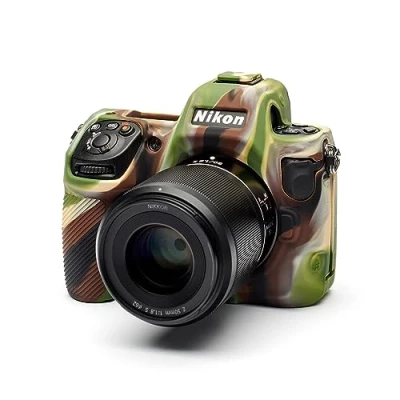Abbildung von easyCover Silikon Kameratasche Schutz für Ihre Kamera Nikon Z8 Camouflage