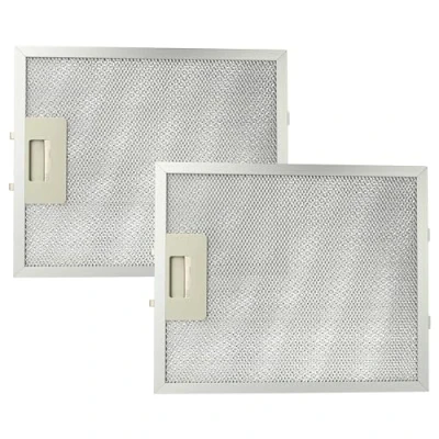Abbildung von vhbw 2x Filter Metallfettfilter kompatibel mit AEG Electrolux DK 9090, 8490 D, 9390, 9190, 9690 Dunstabzugshaube 27,7 x 23 0,9 cm, Metall