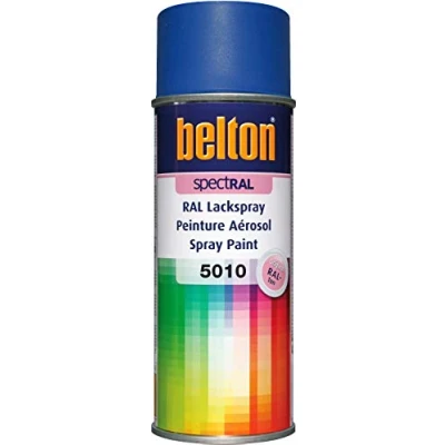 Abbildung von belton spectRAL Lackspray RAL 5010 enzianblau, matt, 400 ml Profi Qualität