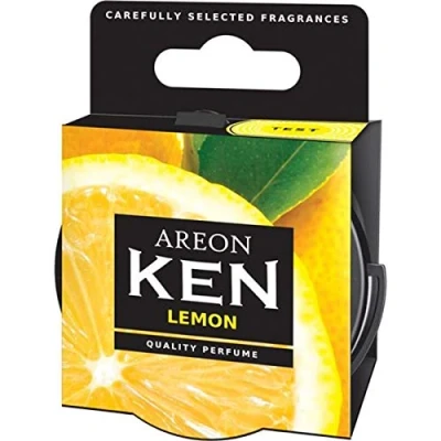 Abbildung von AREON Ken Lufterfrischer Zitrone Auto Duft Autoduft Dose Duftdose Wohnung Erfrischer 3D Set (Lemon Pack x 2)