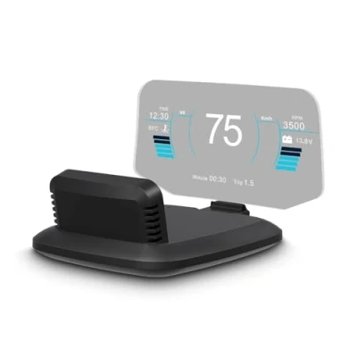 Abbildung von AMROOLOO Dual System Car Head up Display, Shows Multiple Functions, GPS Speedometer, OBD In Dashboard, with Prompt Suitable for All Cars
