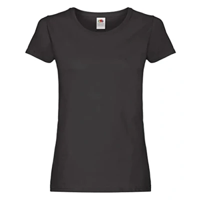Abbildung von Fruit of the Loom T Shirt Large Schwarz