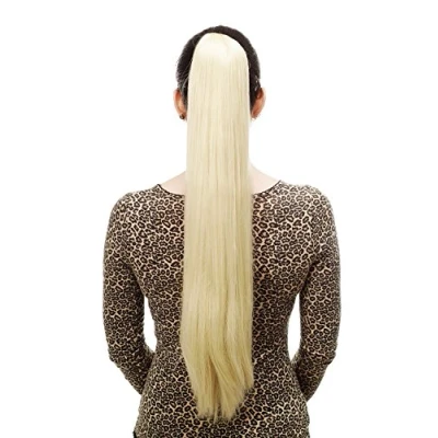 Abbildung von WIG ME UP T113 88E Haarteil/Zopf, sehr lang, glatt, Butterfly Klammer, ca. 70 cm, Hellblond
