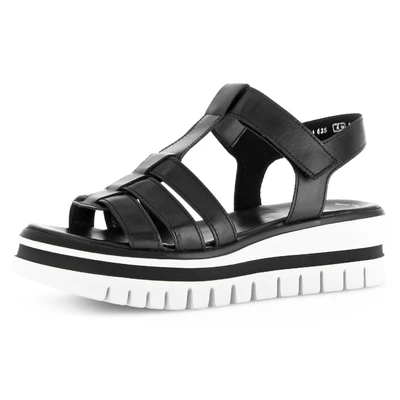 Abbildung von Gabor Plateausandalette, Damen, Größe: 43, Schwarz Schuhe