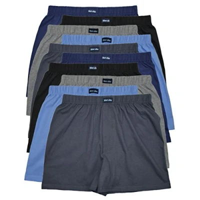 Abbildung von 10 Boxershorts ohne Eingriff in modischen Farben 5 locker &amp; weiche Unterhose 100% Baumwolle der ist nur angedeutet, Mehrfarbig (5 Modische Farben), Gr. S/4