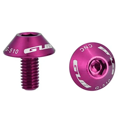 Abbildung von Fahrradschrauben Schrauben, 2ST Fahrrad Flaschenhalter Halterung Schraube Schrauben M5 * 12mm (Lila)
