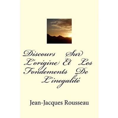Abbildung von Discours Sur L&#039;Origine ET Les Fondements De L&#039;Inegalite