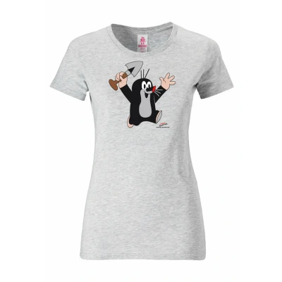 Abbildung von Logoshirt print Tshirt DER Kleine Maulwurf graumeliert, Damen, Größe: Large, Grau meliert